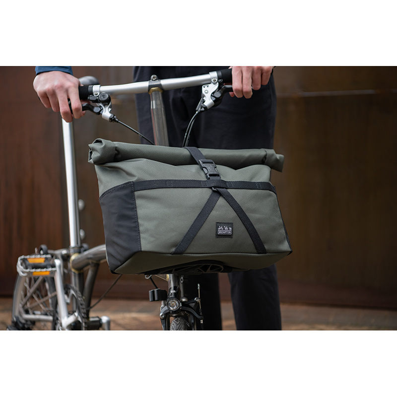 BROMPTON BOROUGH bolsa M OLIVE con estructura