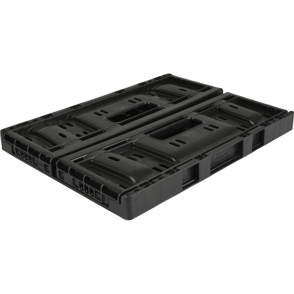 Steco caja plegable negro (40x30x17 cms)