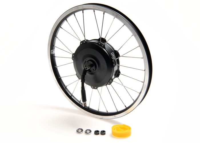 BROMPTON Buje trasero, 28H, negro, inc fixing