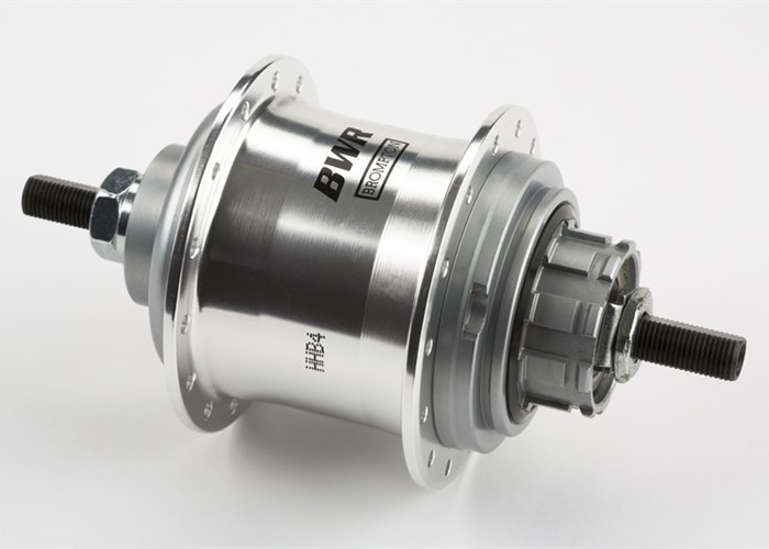 BROMPTON rear hub for 6-speed BWR (silver) wide range