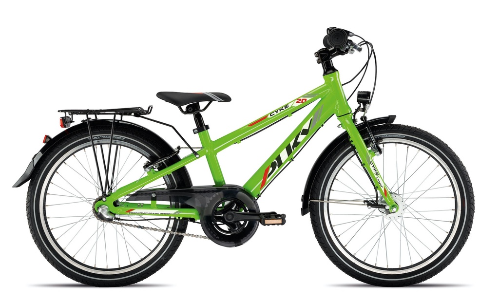 PUKY CYKE 20-3, light, bicicleta aluminio, verde