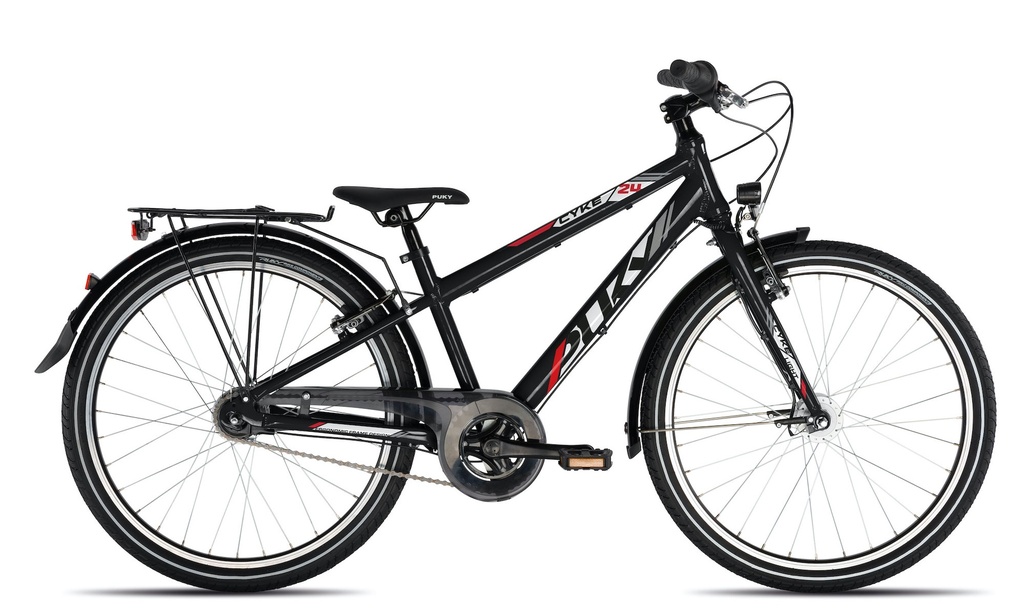 PUKY CYKE 24-3 LIGHT, bicicleta aluminio, negro