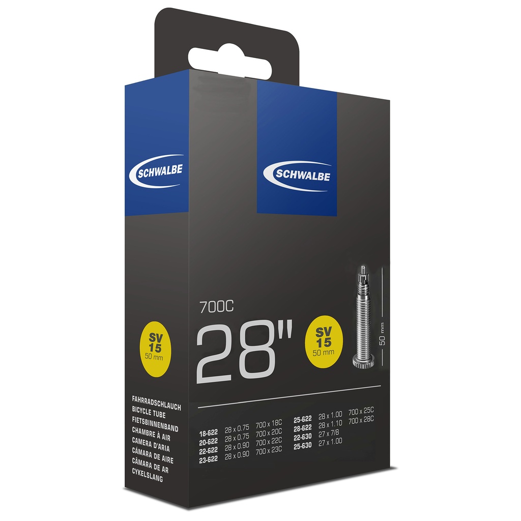 SCHWALBE cámara SV15 622-18/28 X-long +50mm