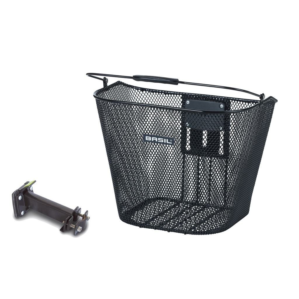 cesta metálica Bremen con adaptador Easy Stem, negro