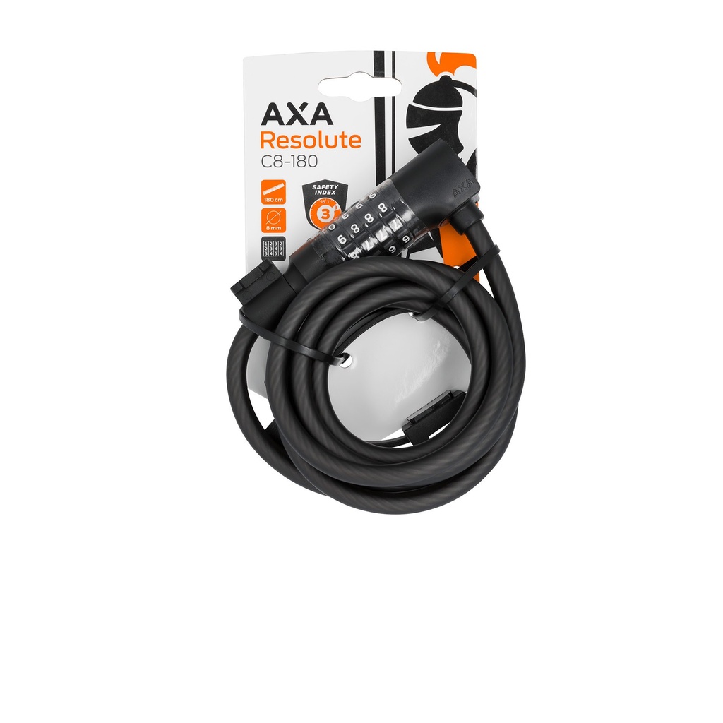 AXA Resolute candado cable con código 180cm