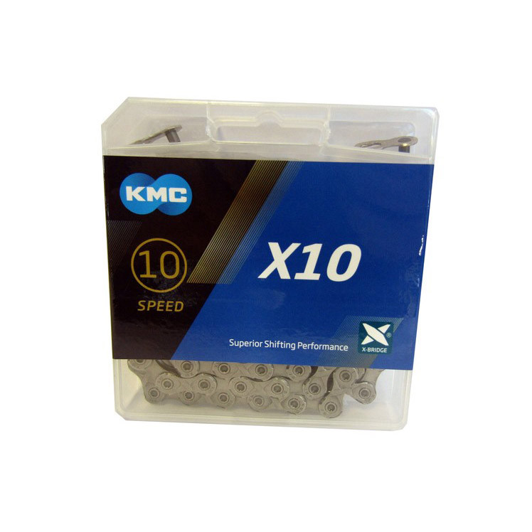 KMC Cadena KMC X10 gris 10v, 114esl.