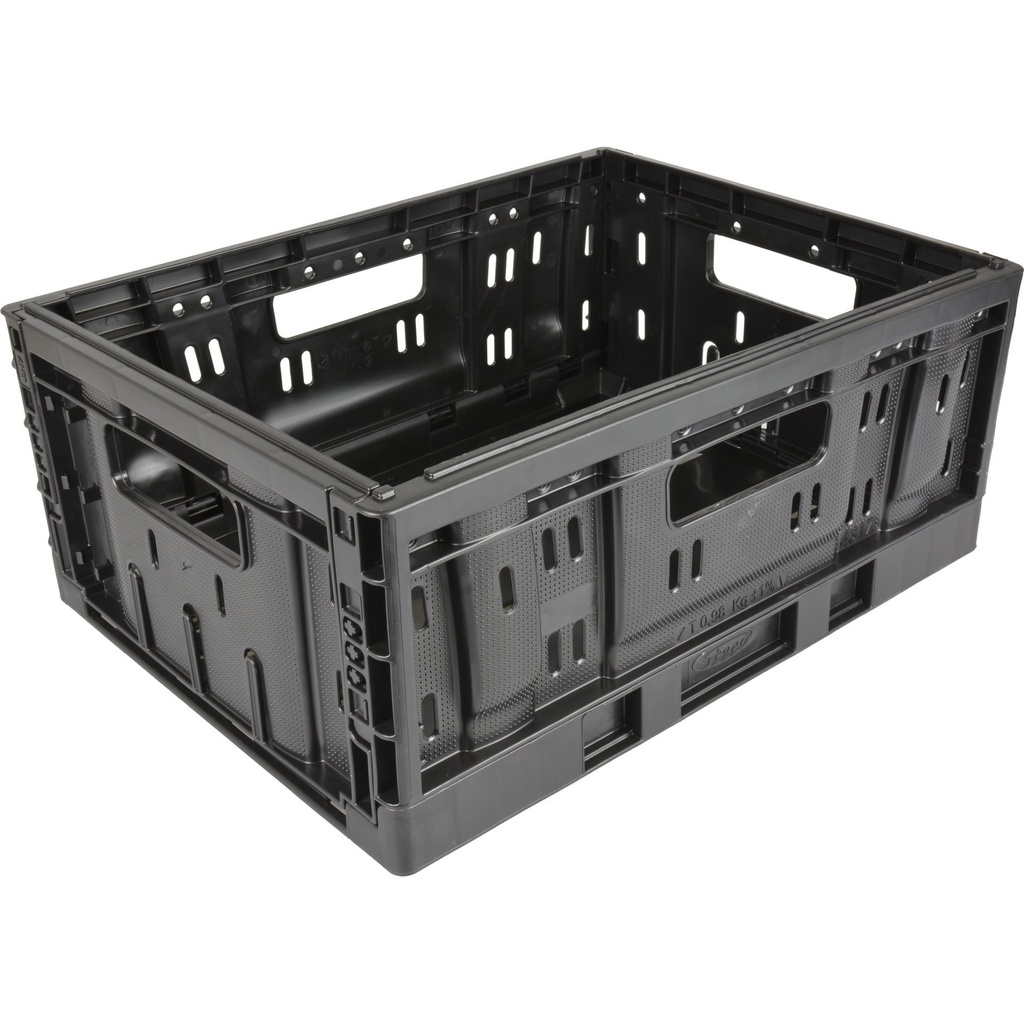 Caja plegable negro 30x40x17 cms