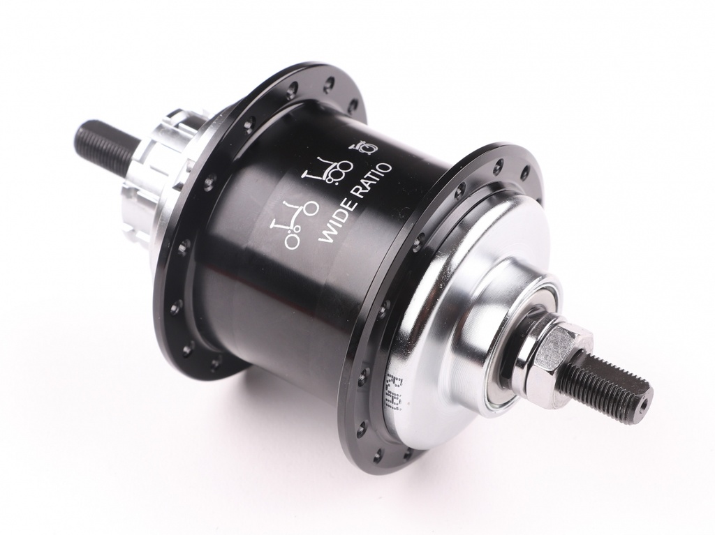 BROMPTON rear hub for 6-speed BWR (black) wide range