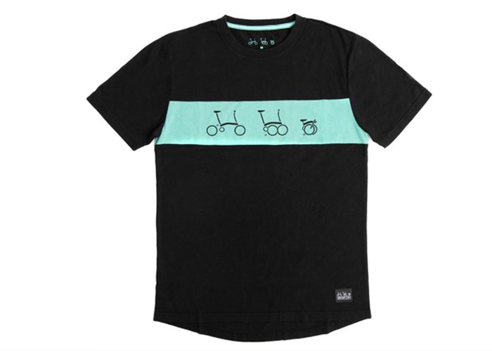 BROMPTON T-Shirt LOGO turquesa (talla S)