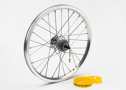 [Q101666] BROMPTON rueda trasera 6-speed - BWR (plata)